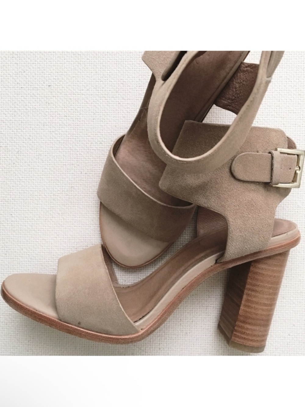 Joie Opal Suede Sandal Heels, Size 38